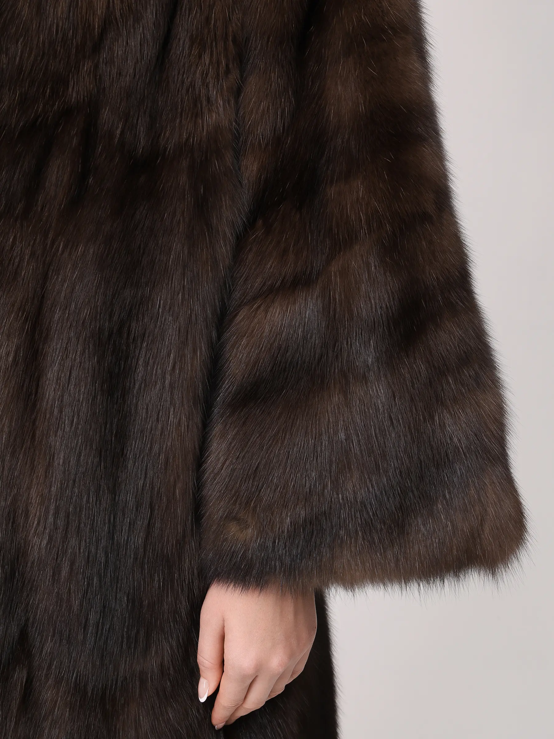 Шуба соболиная RINDI MOD.24/084 Темно Коричневый  Фото 5
