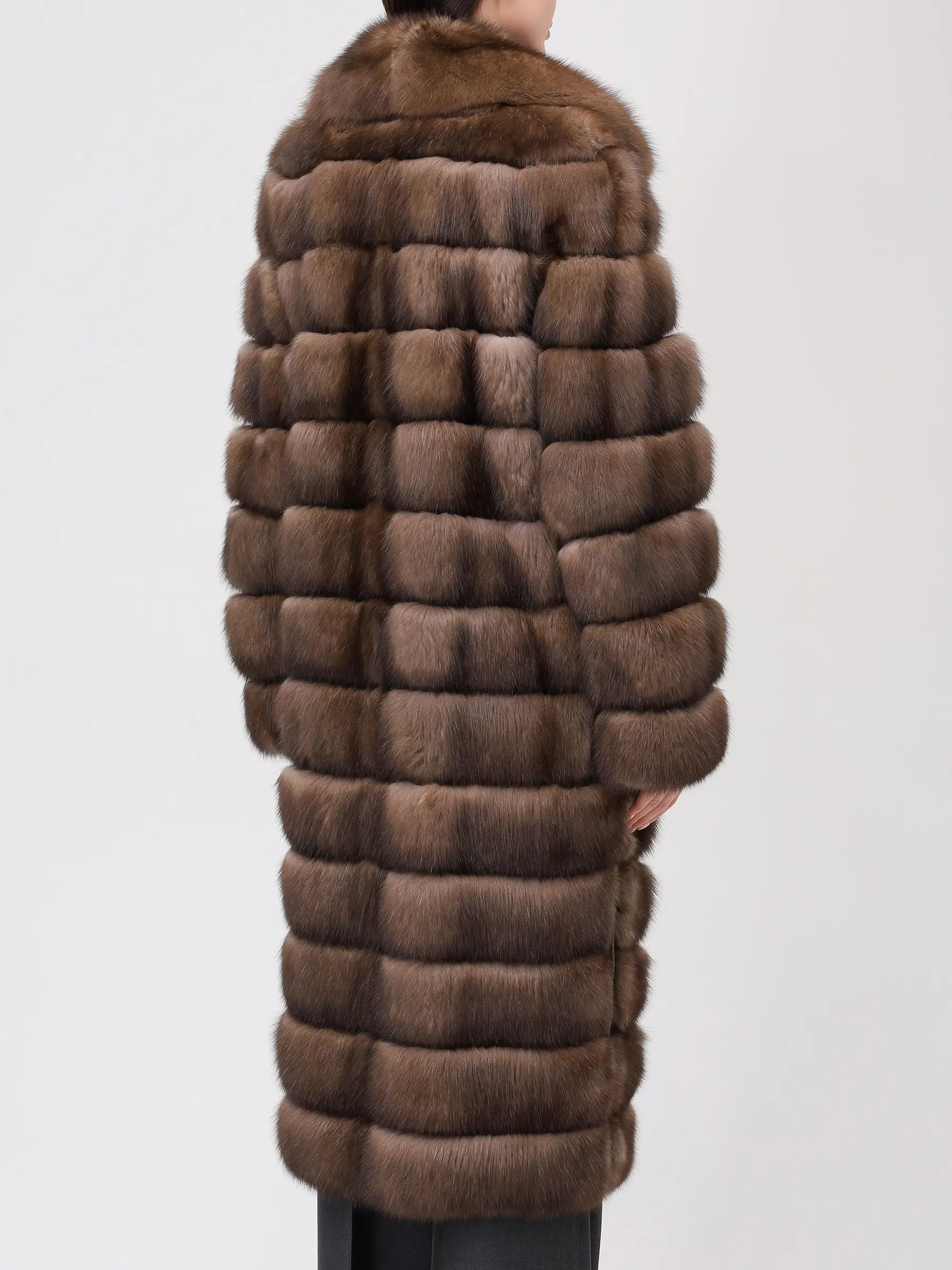 Шуба соболиная RINDI MOD.24/054 Коричневый  Фото 3