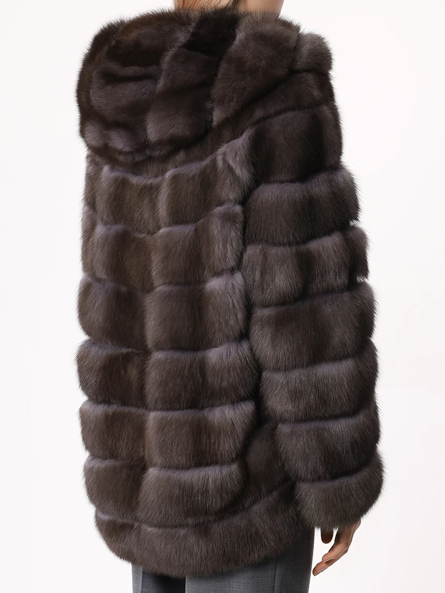 Шуба соболиная RINDI MOD.24/032 Коричневый  Фото 3