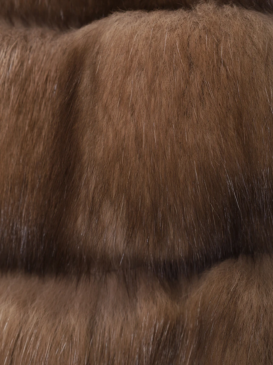 Шуба соболиная двусторонняя RINDI MOD.24/092 Коричневый  Фото 6