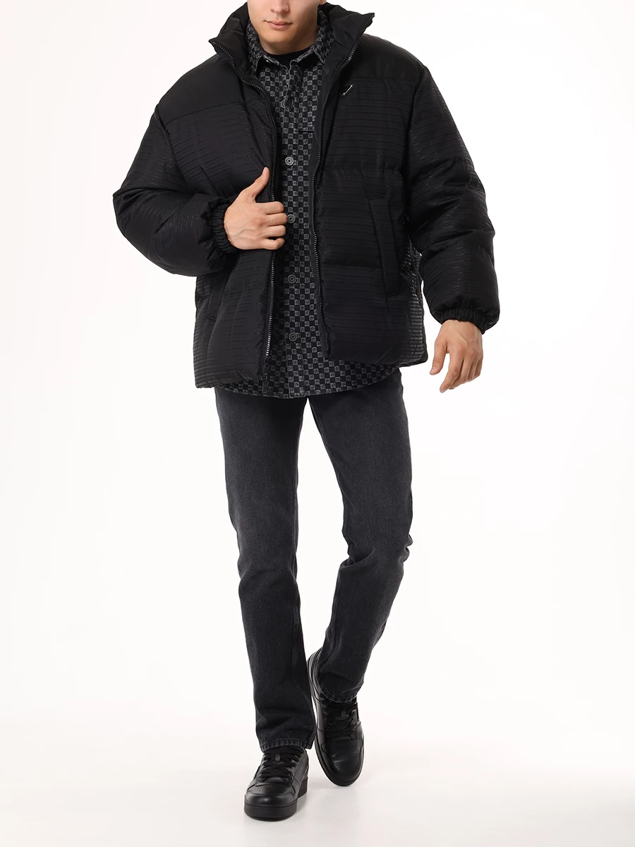 Пуховик двусторонний PRADA SGC045S2221WQ8 F0002 Черный  Фото 2