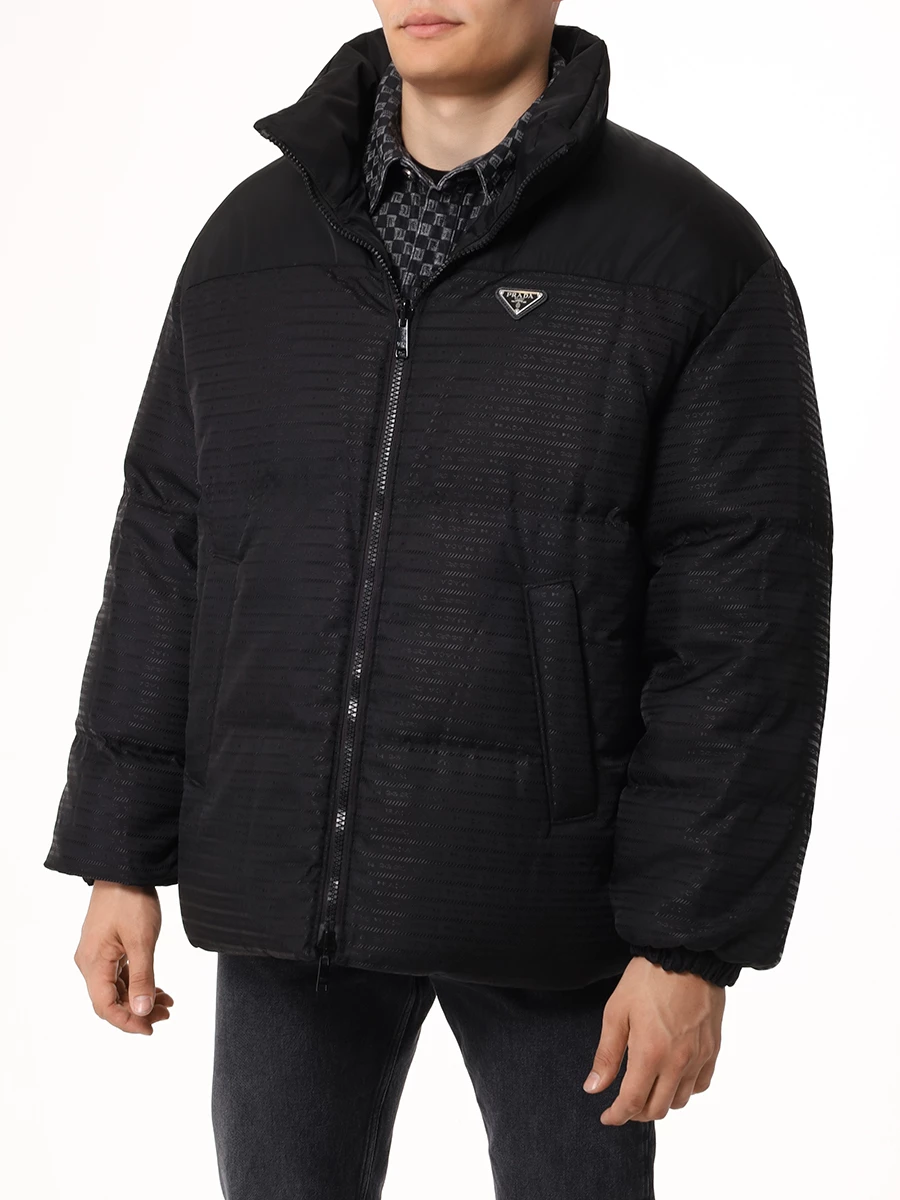 Пуховик двусторонний PRADA SGC045S2221WQ8 F0002 Черный  Фото 4