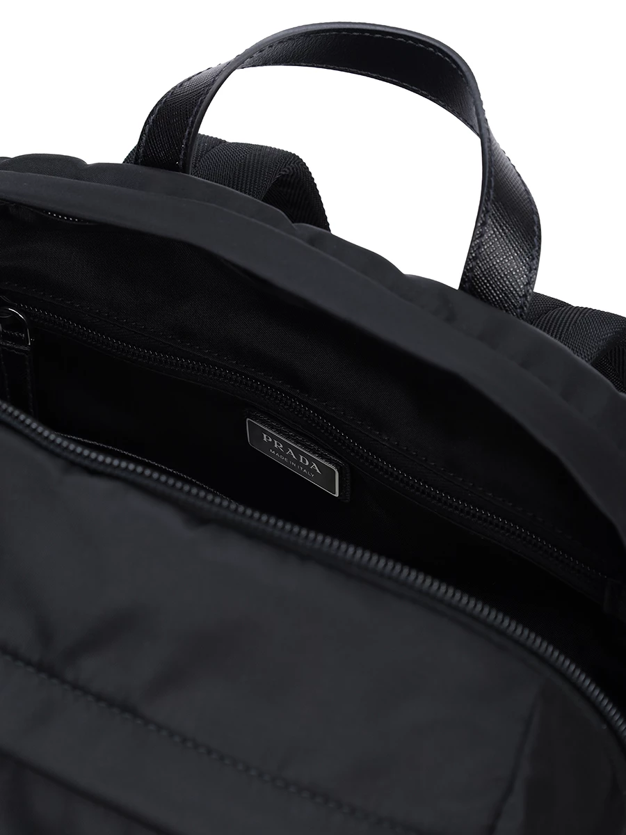 Рюкзак текстильный PRADA 2VZ1042DMG F0002 Черный  Фото 4