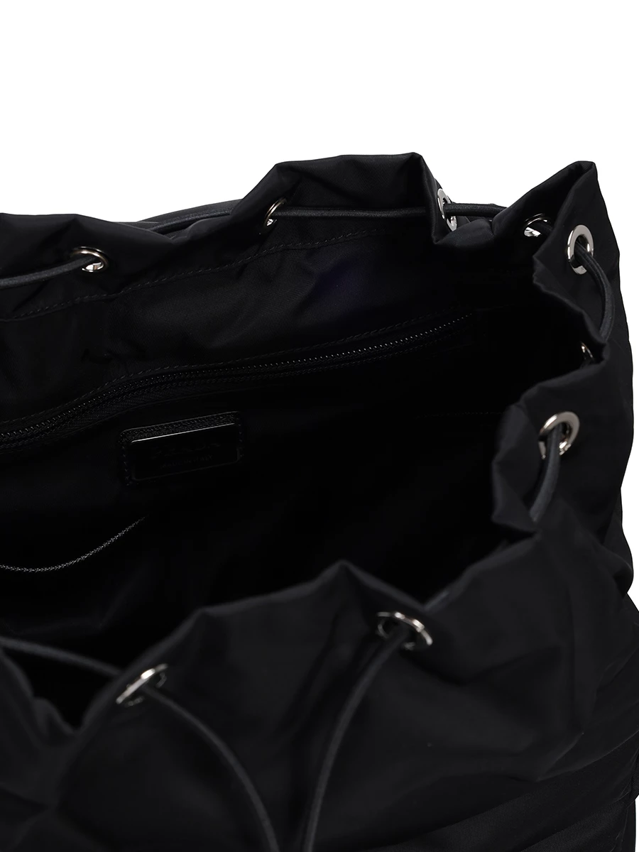 Рюкзак текстильный PRADA 2VZ135VHOL2DMG Черный  Фото 4