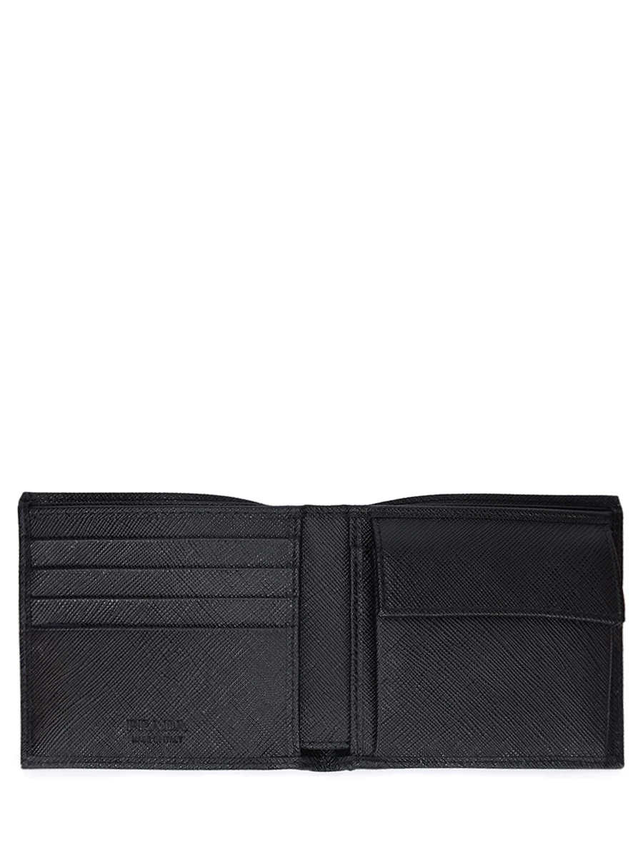 Кошелек кожаный PRADA 2MO738QHH F0002 Черный  Фото 3