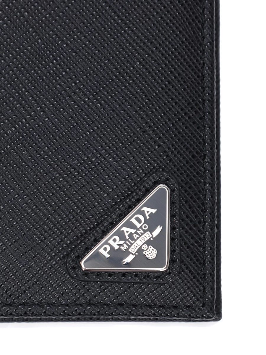 Кошелек кожаный PRADA 2MO738QHH F0002 Черный  Фото 4