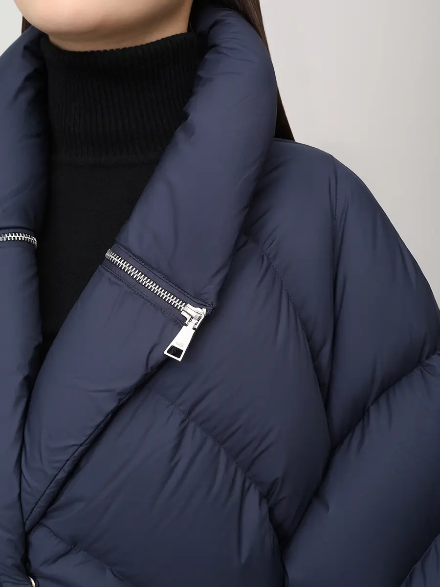 Пуховик стеганый ADD 10AW447/8782 Синий  Фото 5