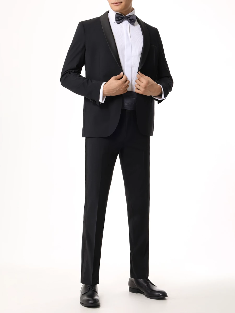 

Смокинг Extra Slim Fit шерстяной, Черный, 50476333/50476482/001