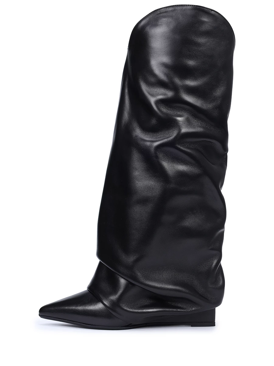 Сапоги кожаные LE SILLA 2843A100R3PP/001 Черный  Фото 3