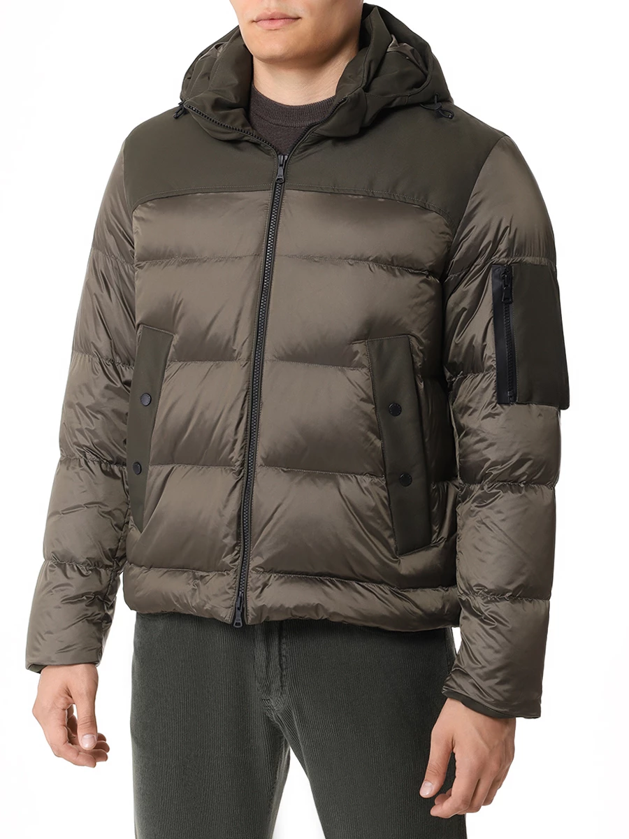 Пуховик стеганый PAUL & SHARK 14312670/089 Зеленый  Фото 4