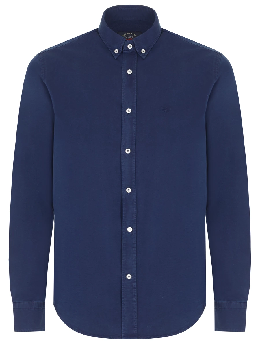 Рубашка хлопковая PAUL & SHARK C0P3032/013 Синий 