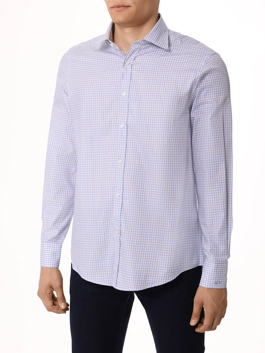 Рубашка Regular Fit хлопковая PAUL & SHARK 14313023CF/C87 Бежевый  Фото 4
