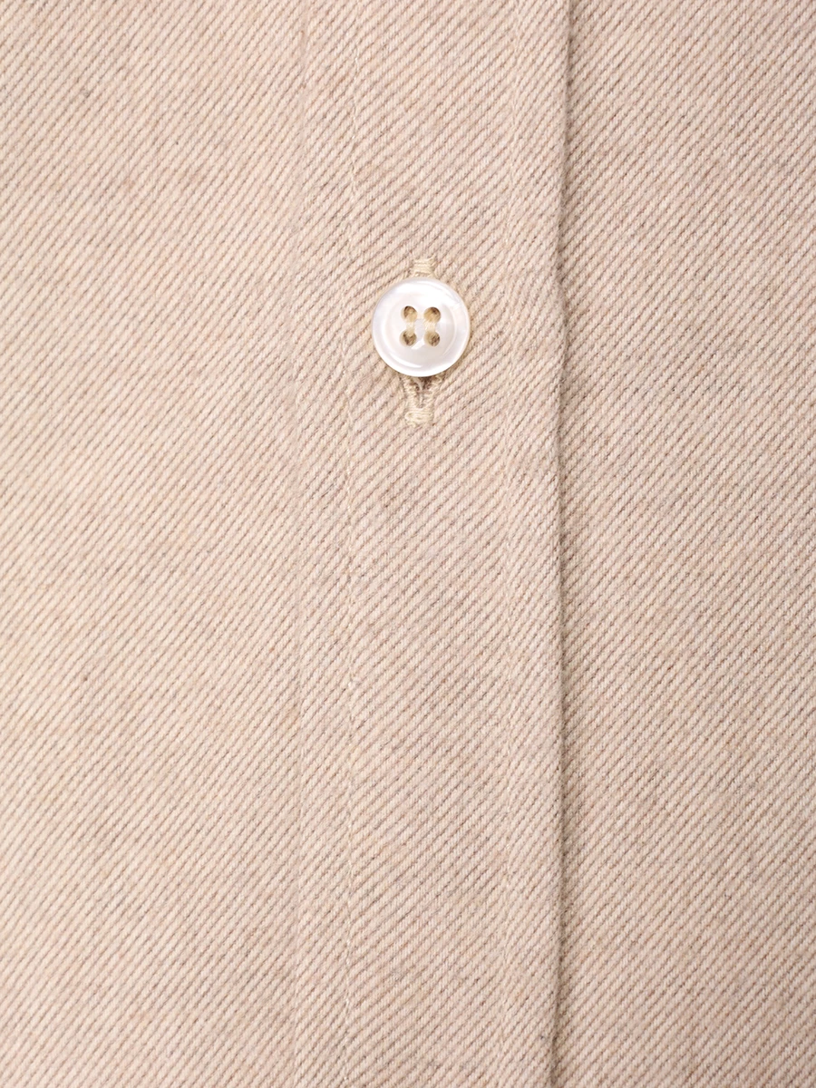 Рубашка Regular Fit хлопковая PAUL & SHARK 14313070CF/207 Бежевый  Фото 6