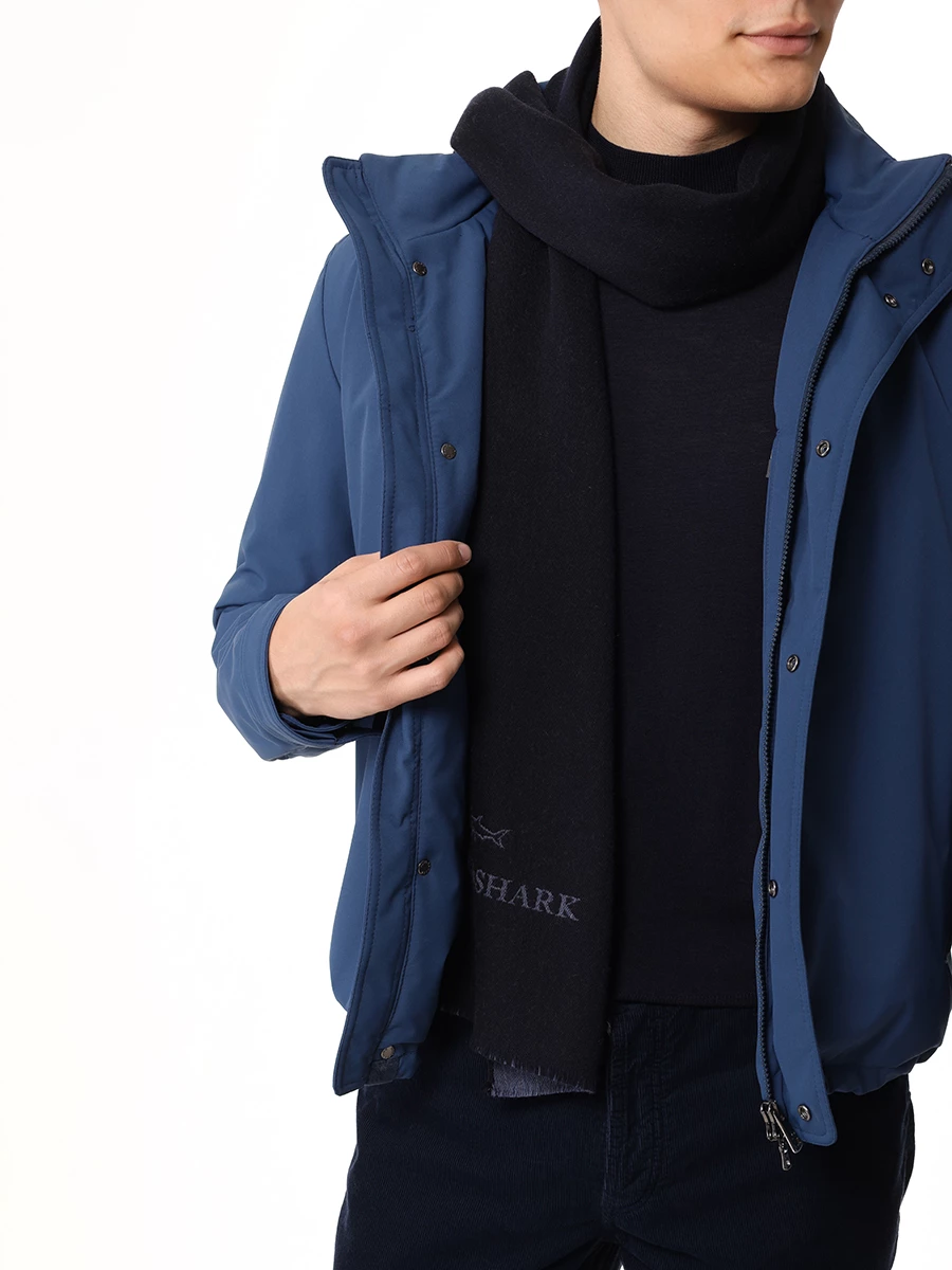 Шарф шерстяной PAUL & SHARK 14317006/R25 Синий  Фото 2