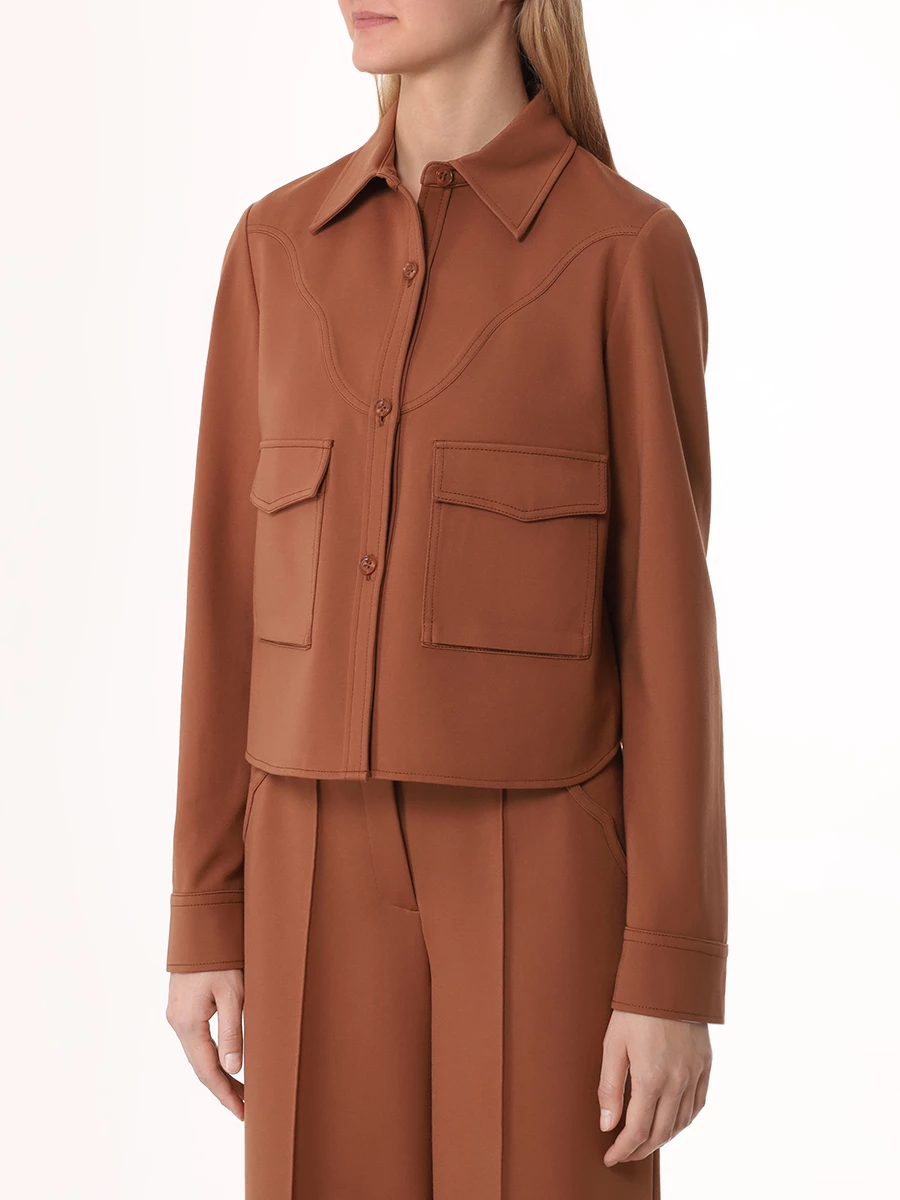 Костюм из вискозы DOROTHEE SCHUMACHER 242/648022/648003/773 Коричневый  Фото 4