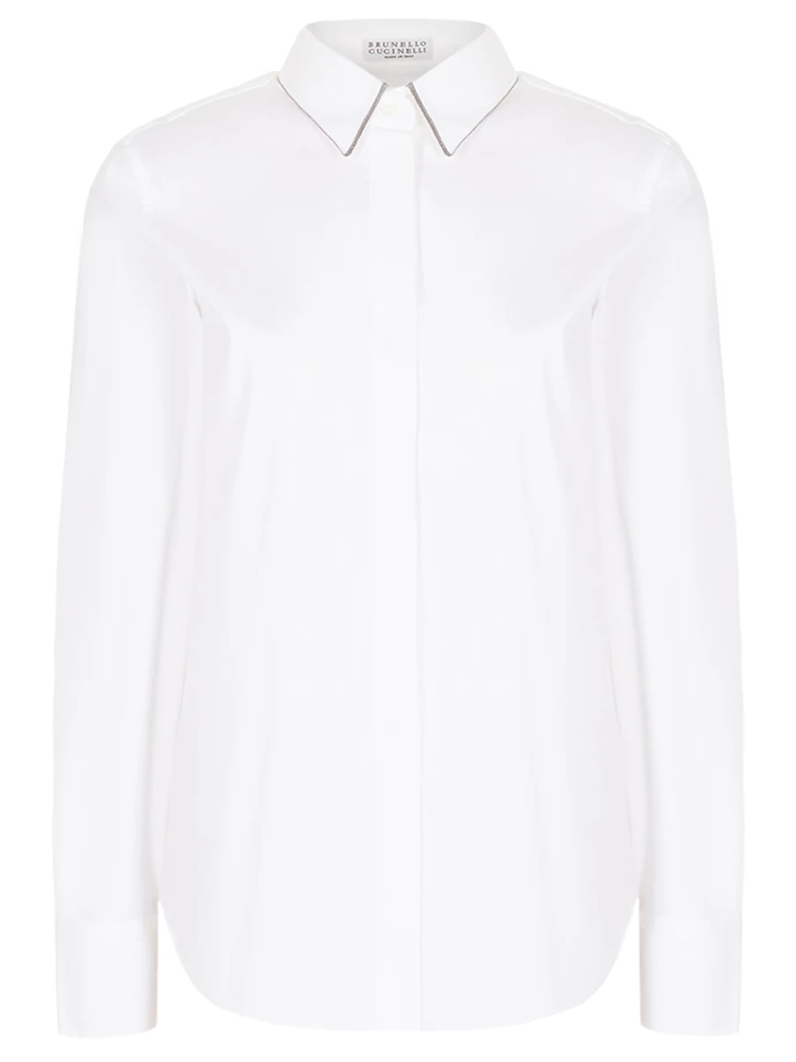 Рубашка хлопковая BRUNELLO CUCINELLI M0091BP367 C159 Белый 