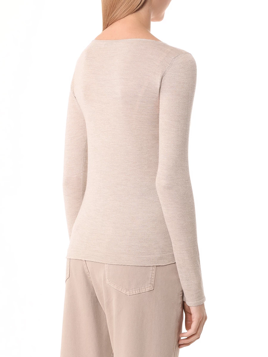 Джемпер кашемировый BRUNELLO CUCINELLI M4180BP188 C067 Золотой  Фото 3