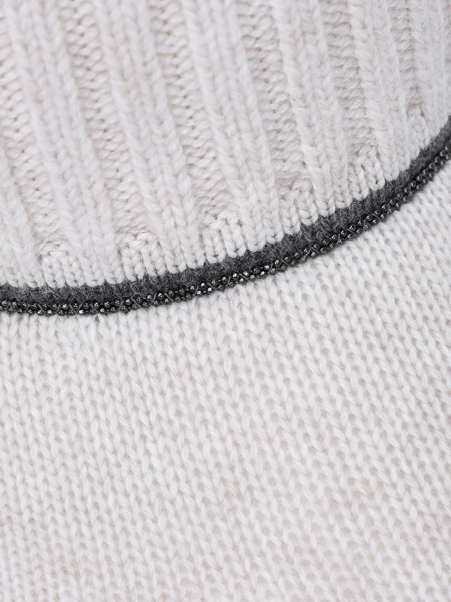 Бейсболка трикотажная BRUNELLO CUCINELLI MCAP9A006P CKV68 Бежевый  Фото 3