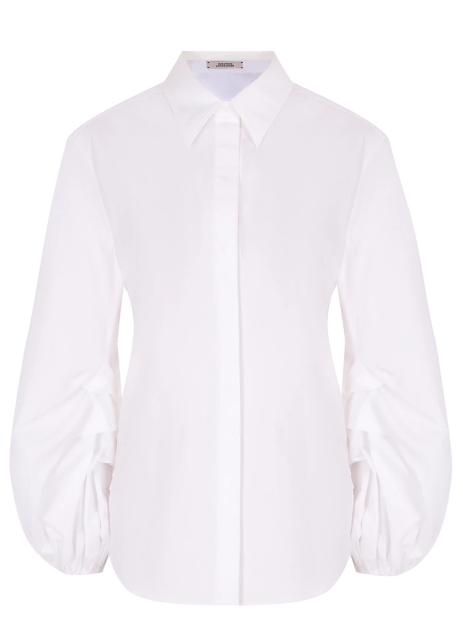 

Блуза хлопковая, Белый, 242/648256/100