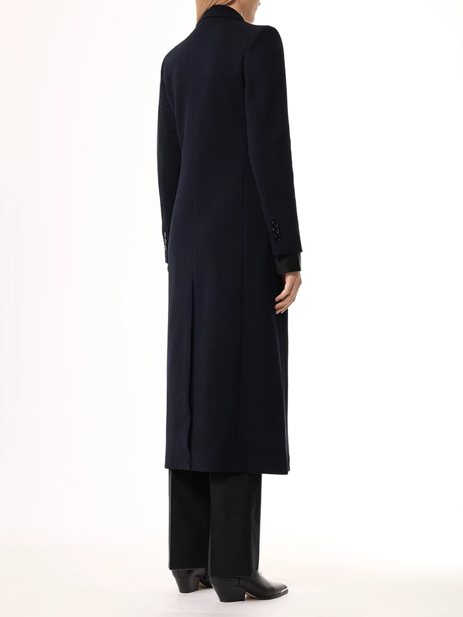 

Пальто однотонное, Синий, 888/046201/899 Темно