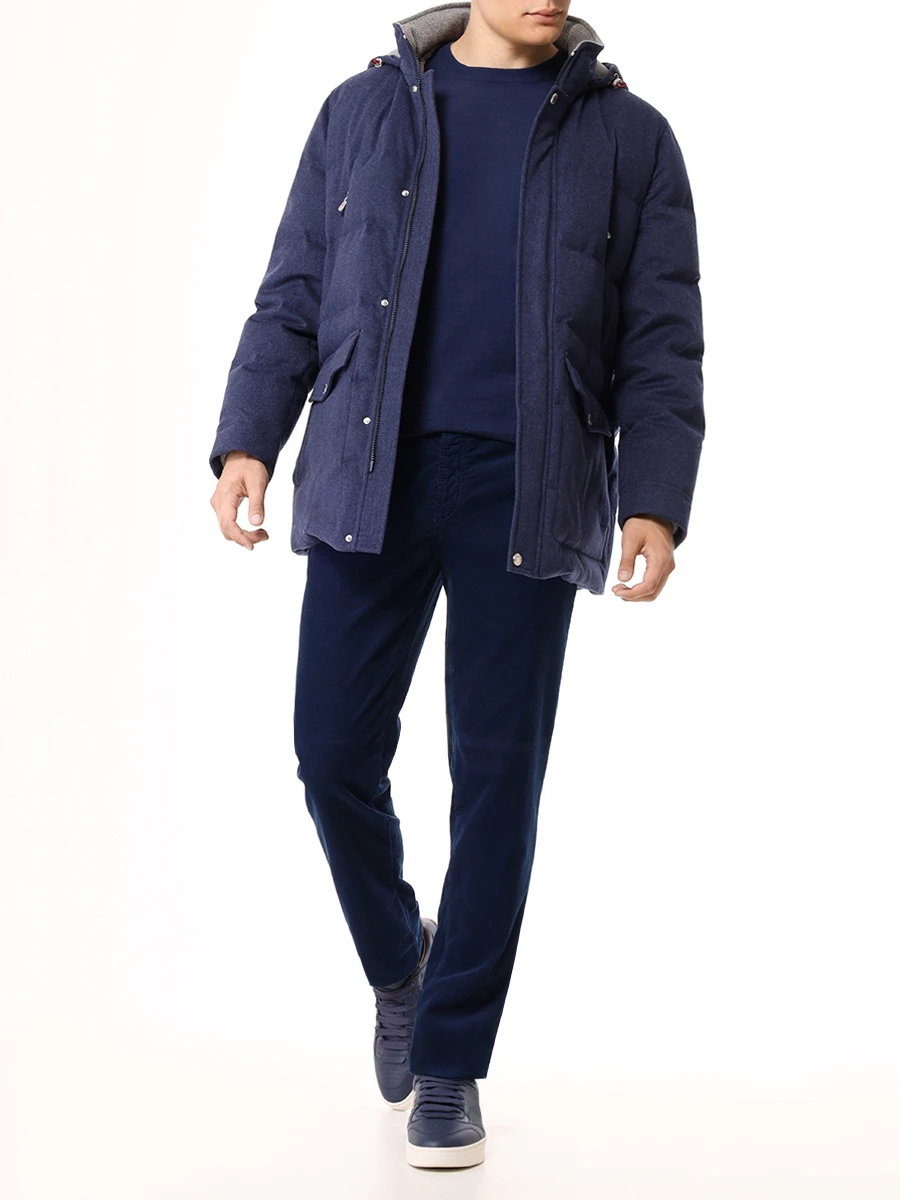 Брюки Italian Fit вельветовые BRUNELLO CUCINELLI M279DI1780 C6326 Синий  Фото 2