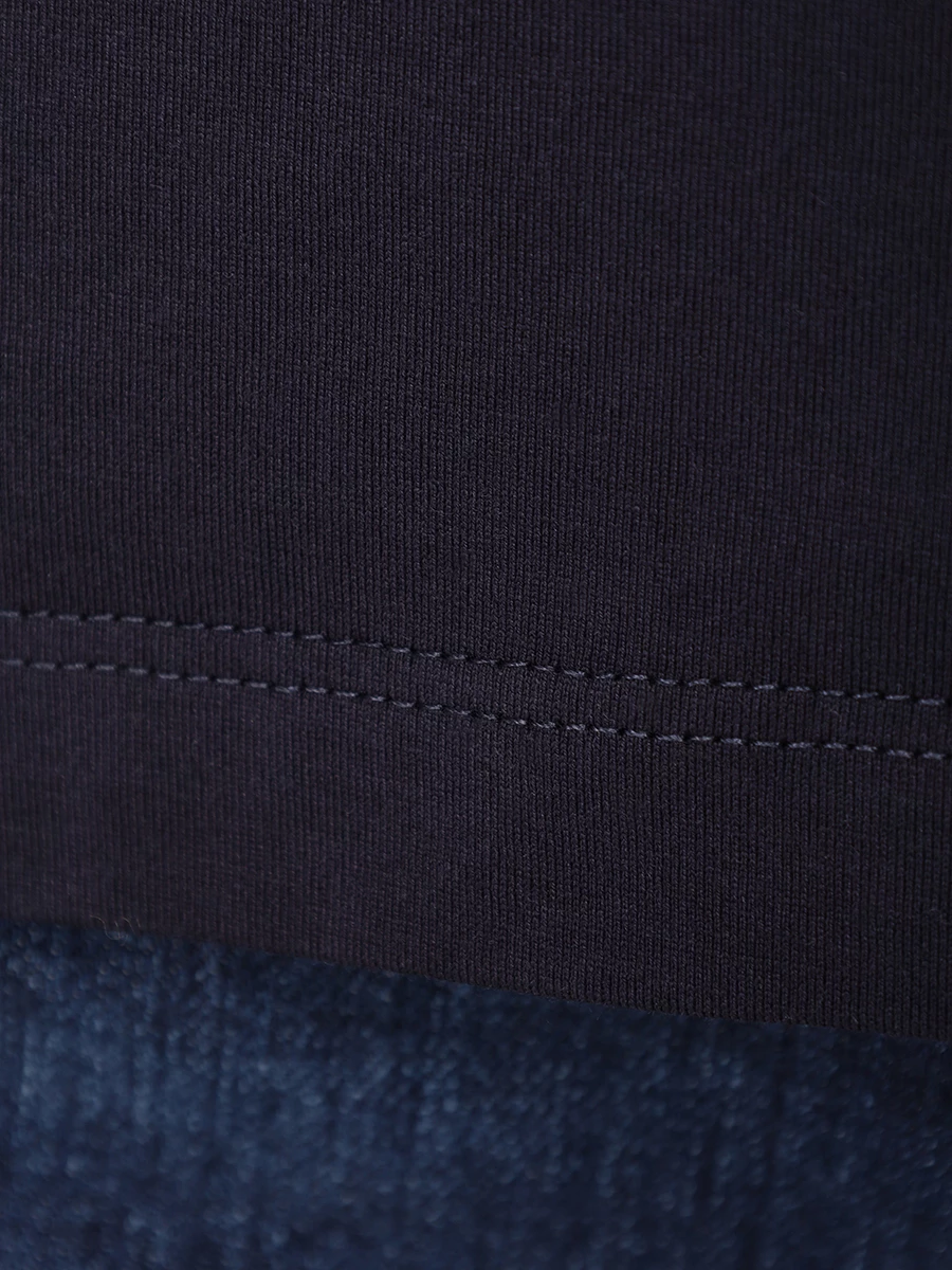 Футболка хлопковая BRUNELLO CUCINELLI M0B131366 C4425 Темно- Синий  Фото 6