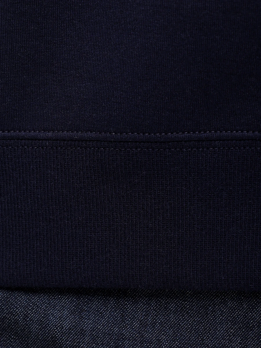 Худи хлопковое BRUNELLO CUCINELLI MM831B2333 C1265 Синий  Фото 6