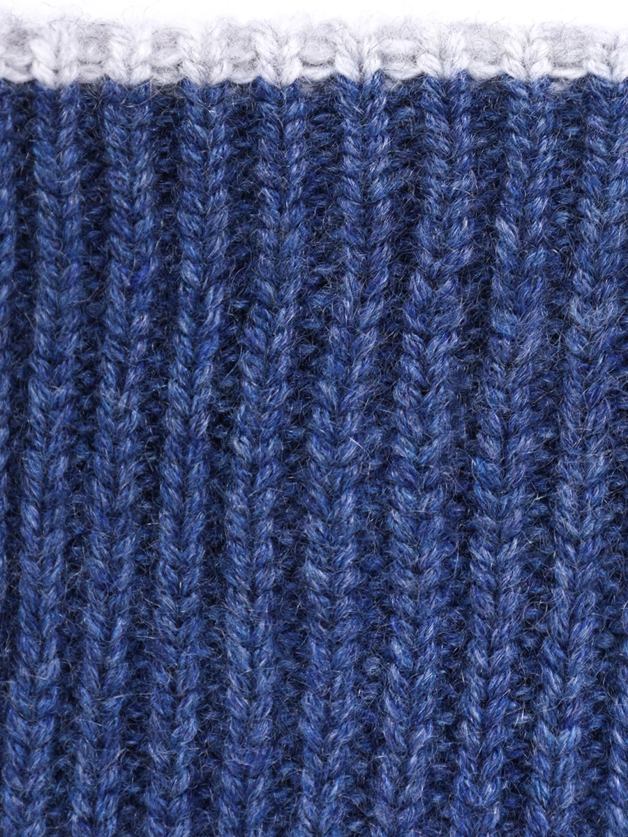 Перчатки кашемировые BRUNELLO CUCINELLI M2293118 COP71 Синий  Фото 3