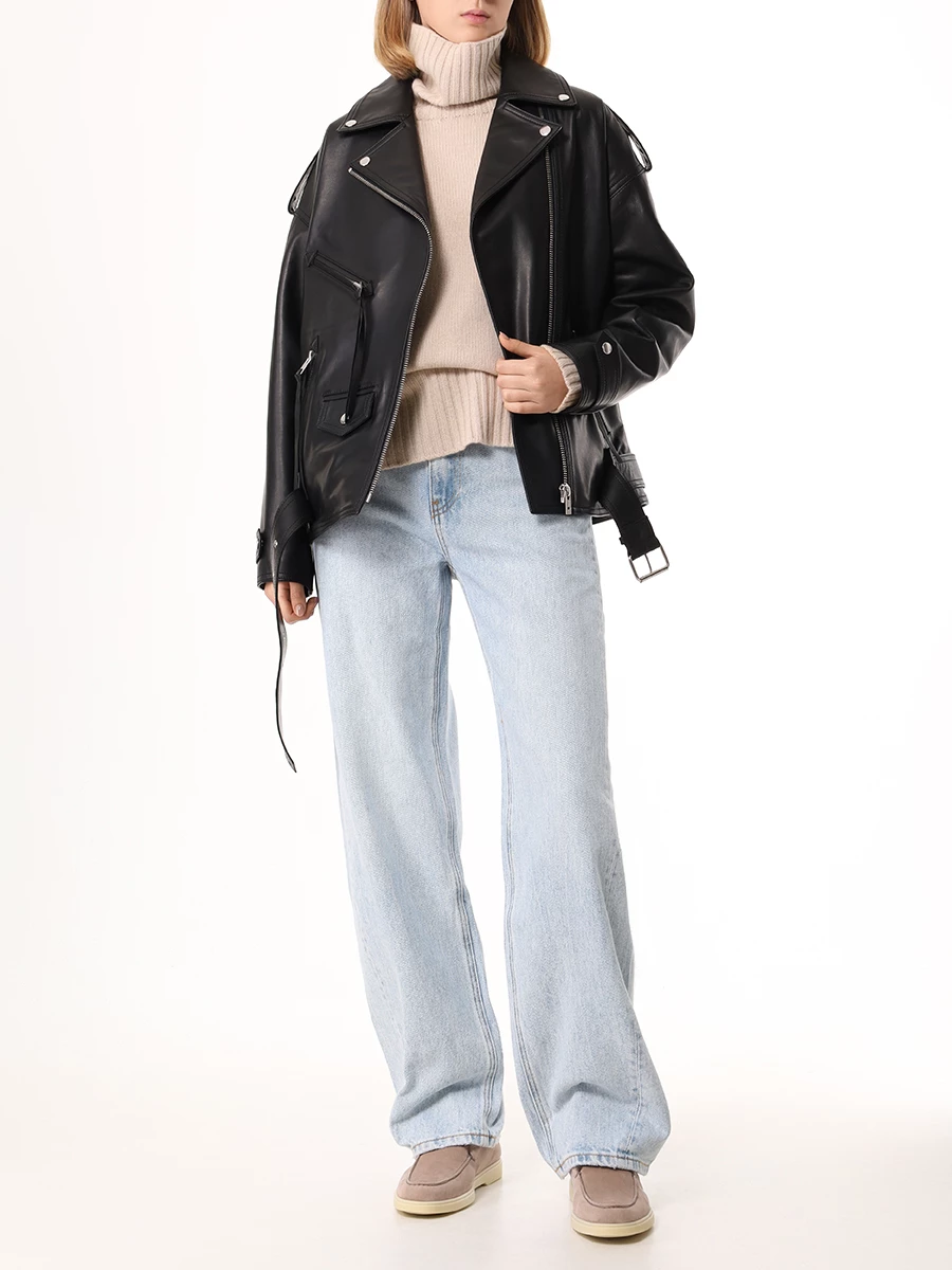 Куртка-косуха кожаная BATS SS20/0_001 Черный  Фото 2