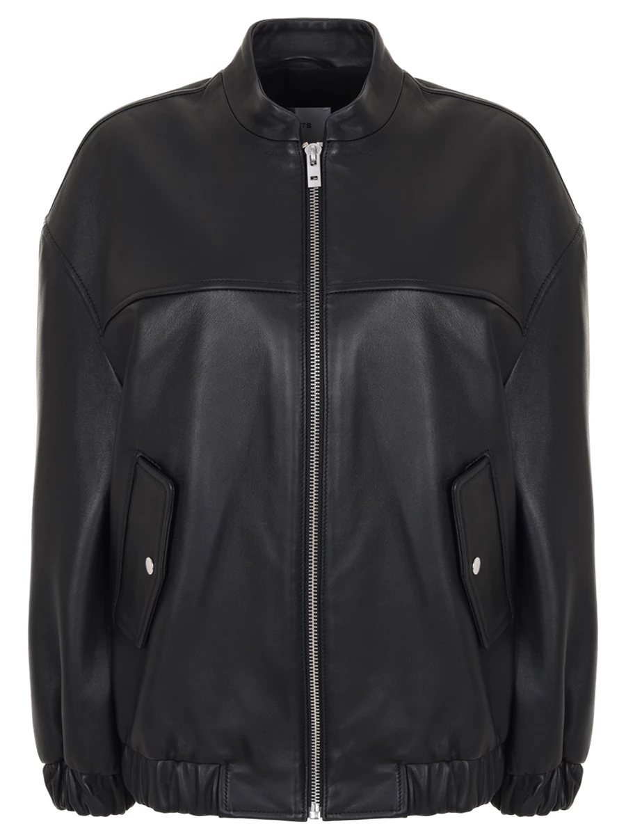 

Бомбер кожаный, Черный, FW22_BM/01