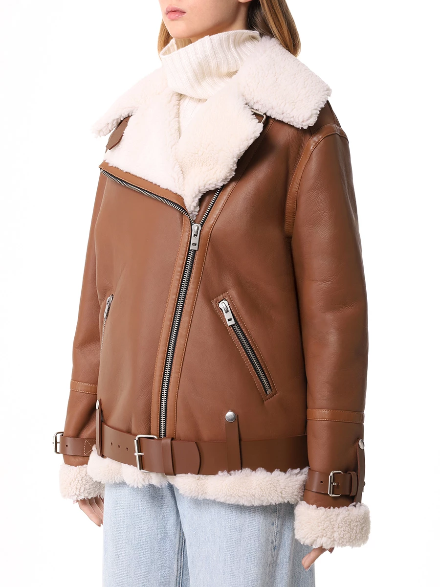 Дубленка из овчины BATS FW22_SA_004 Рыжий  Фото 4