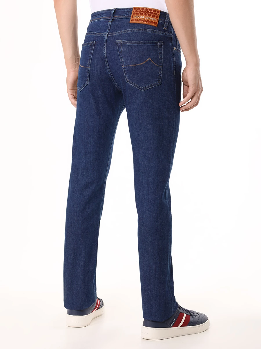 Джинсы Slim Fit хлопковые JACOB COHEN UQM04 34 S3623 826D Синий  Фото 3