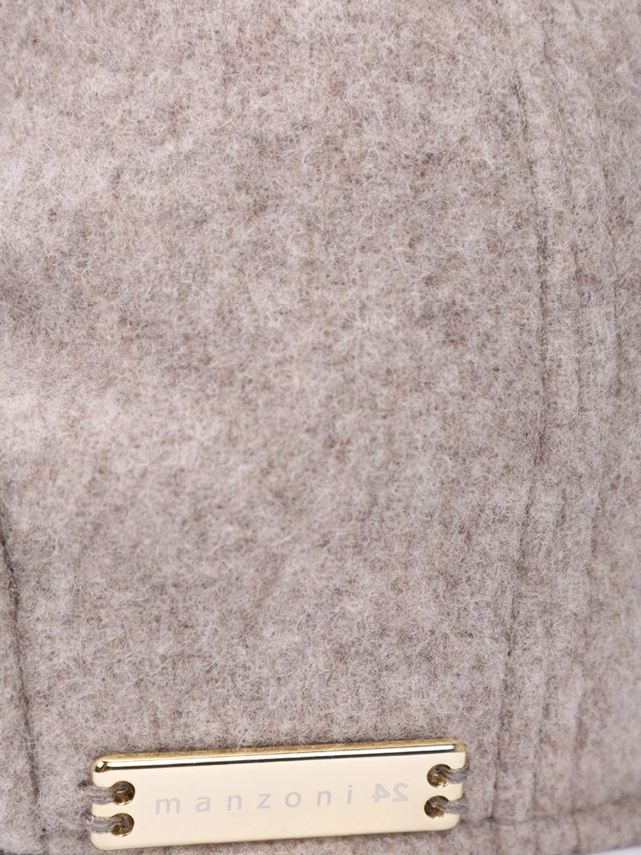 Бейсболка шерстяная MANZONI 24 23UBASEBALL-DB4 Светло Бежевый  Фото 3