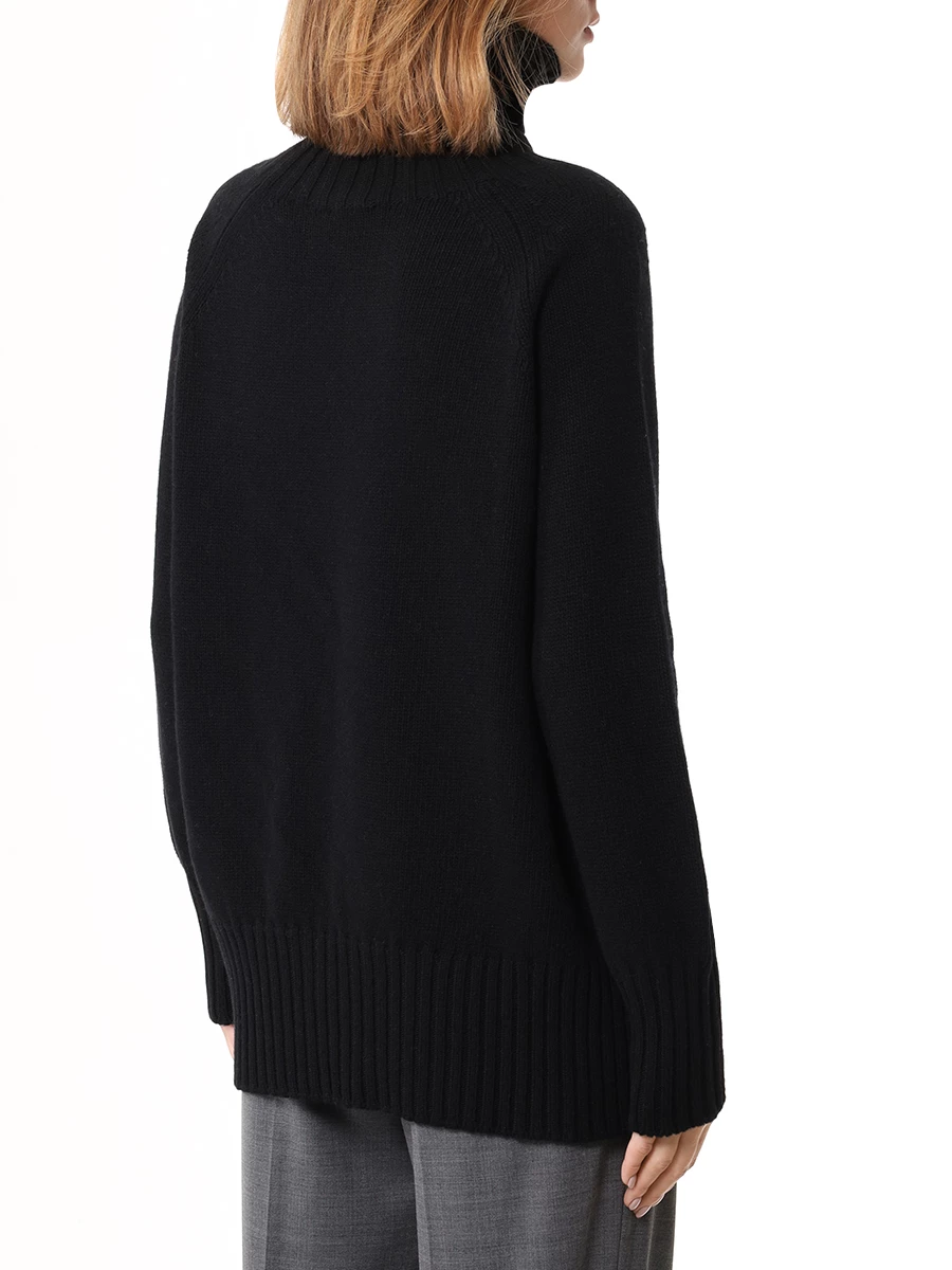 Свитер шерстяной MANZONI 24 24M563-X б Черный  Фото 3