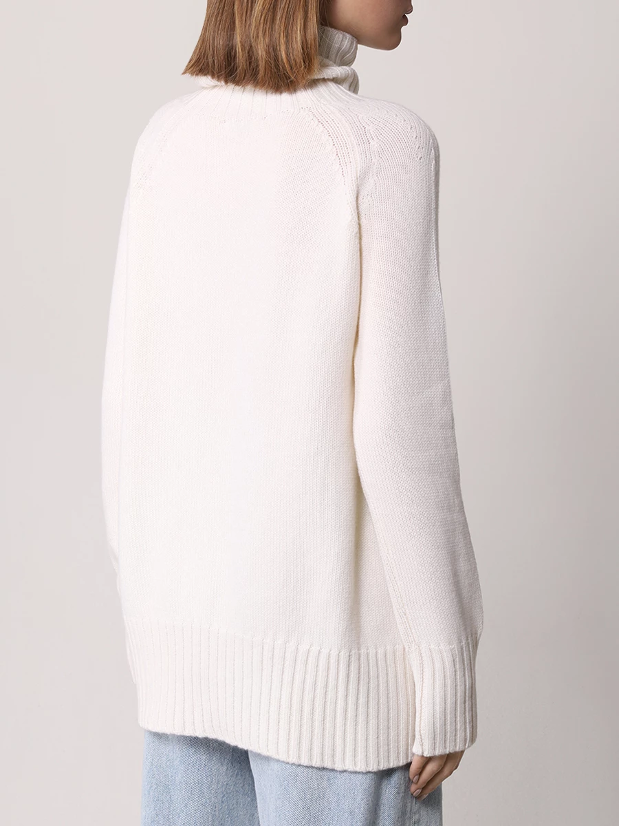 Свитер шерстяной MANZONI 24 24M563-X б Белый  Фото 3