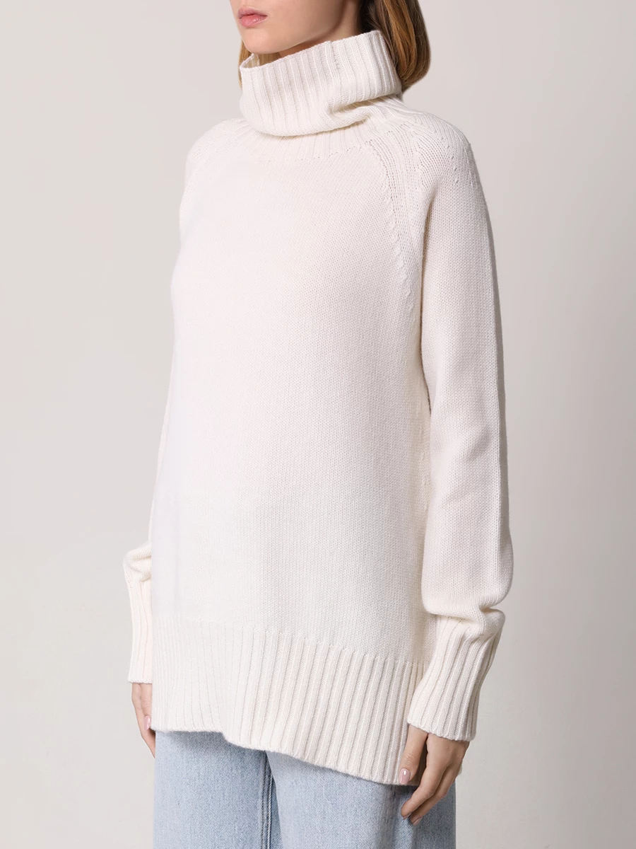 Свитер шерстяной MANZONI 24 24M563-X б Белый  Фото 4