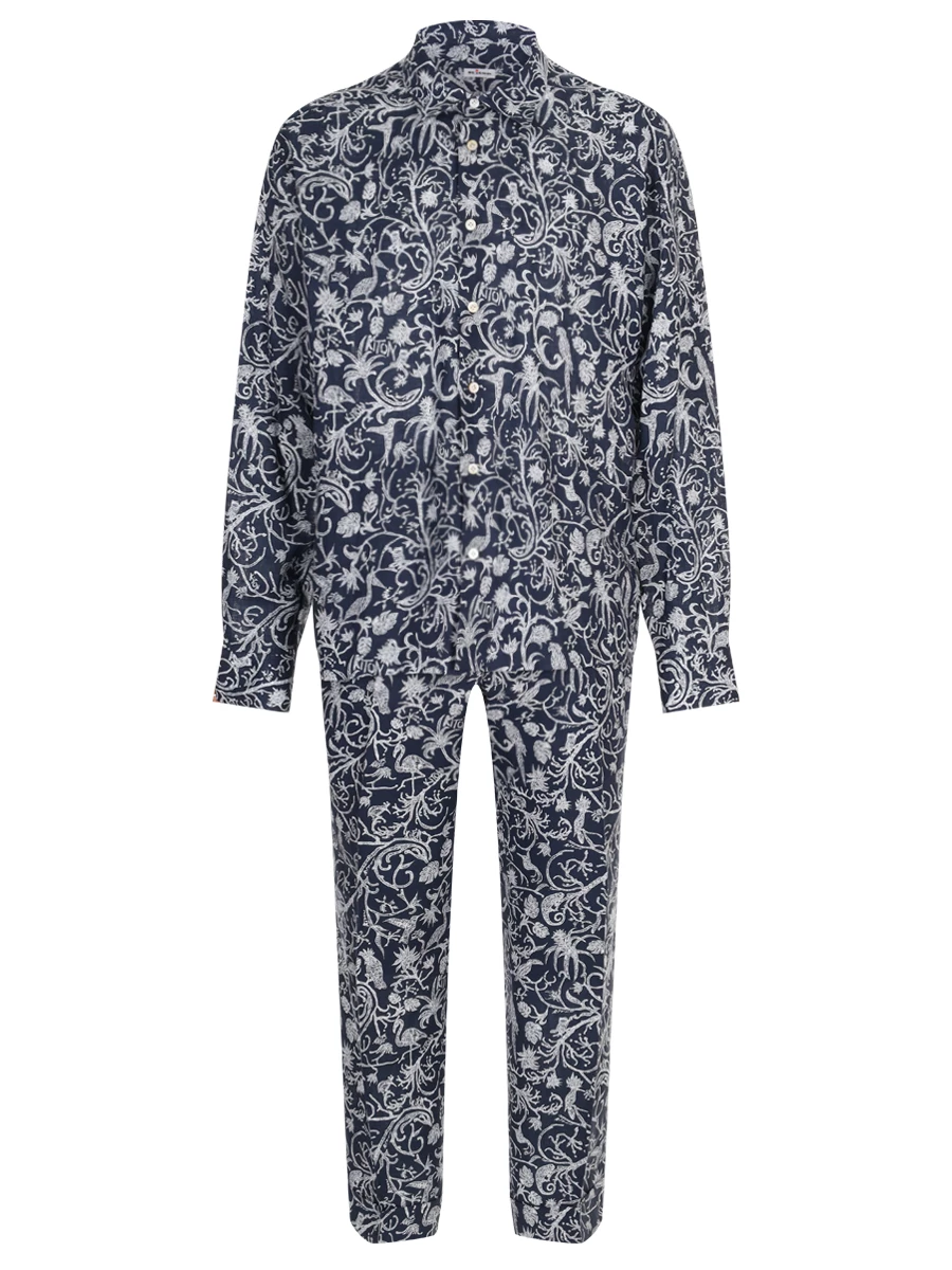 Костюм льняной KITON UMC026H0890203006/UPN002H0890203000 Принт 