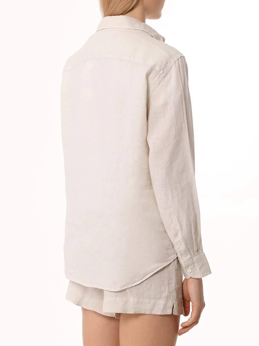 

Рубашка льняная, Бежевый, MEREDITH - LINEN 10 CREAM