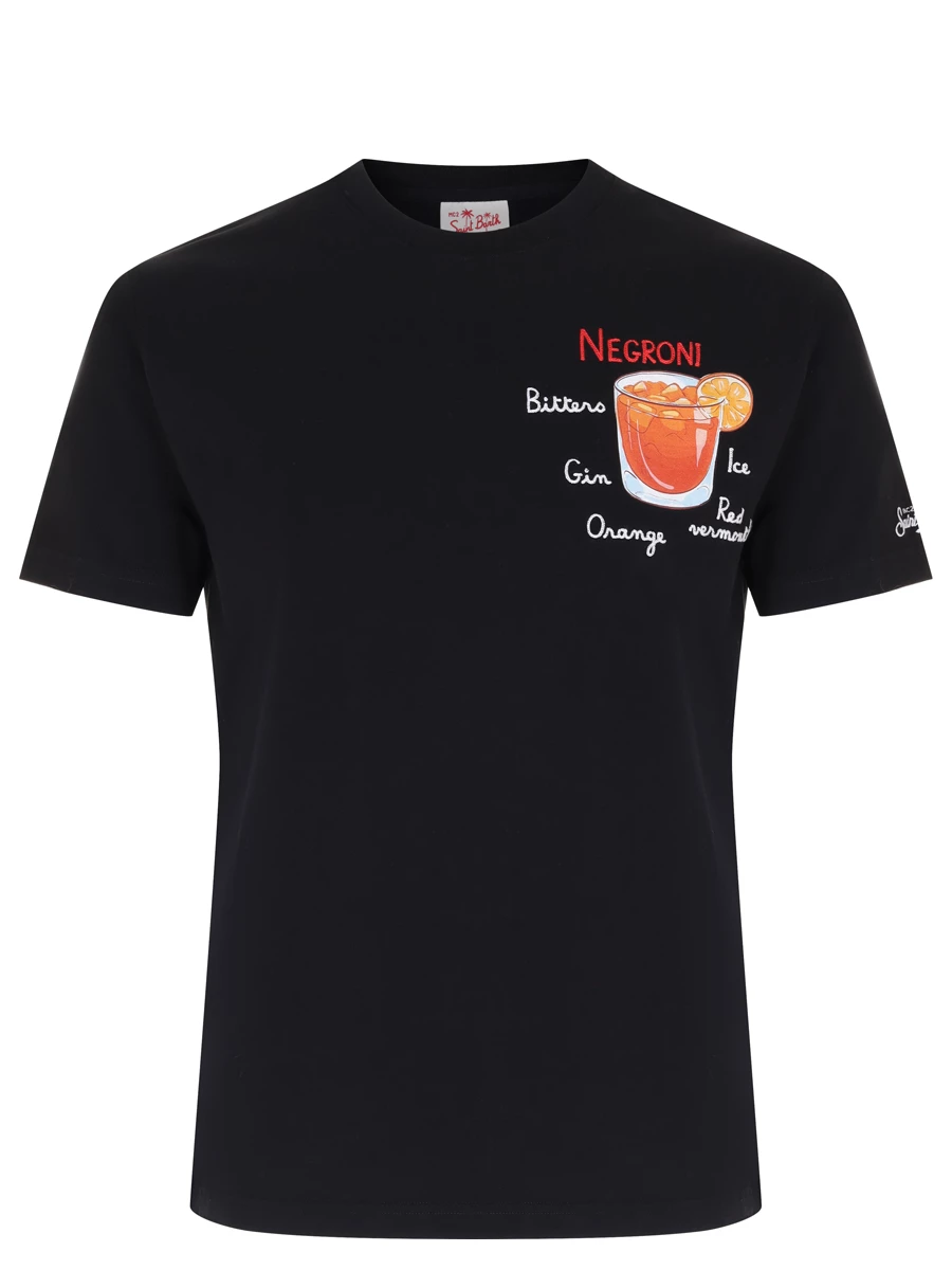 

Футболка хлопковая, Черный, TSHIRT MAN - NEGRONI 00 EMB
