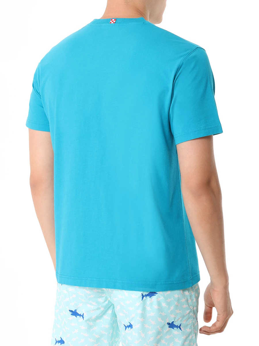 

Футболка хлопковая, Бирюзовый, TSHIRT MAN - RANGE LOVER 59 EMB