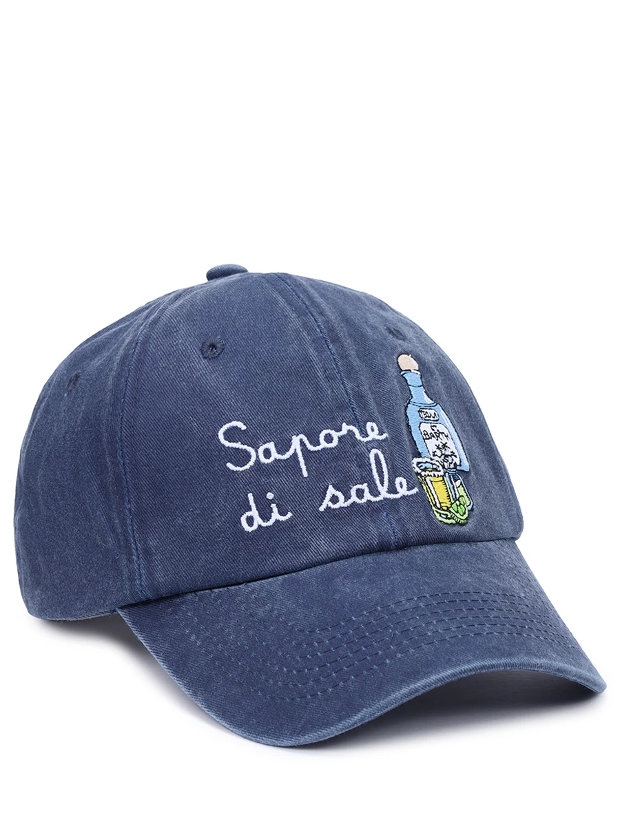 

Бейсболка хлопковая, Синий, DAVIS - SAPORE DI SALE DENIM 61 EMB