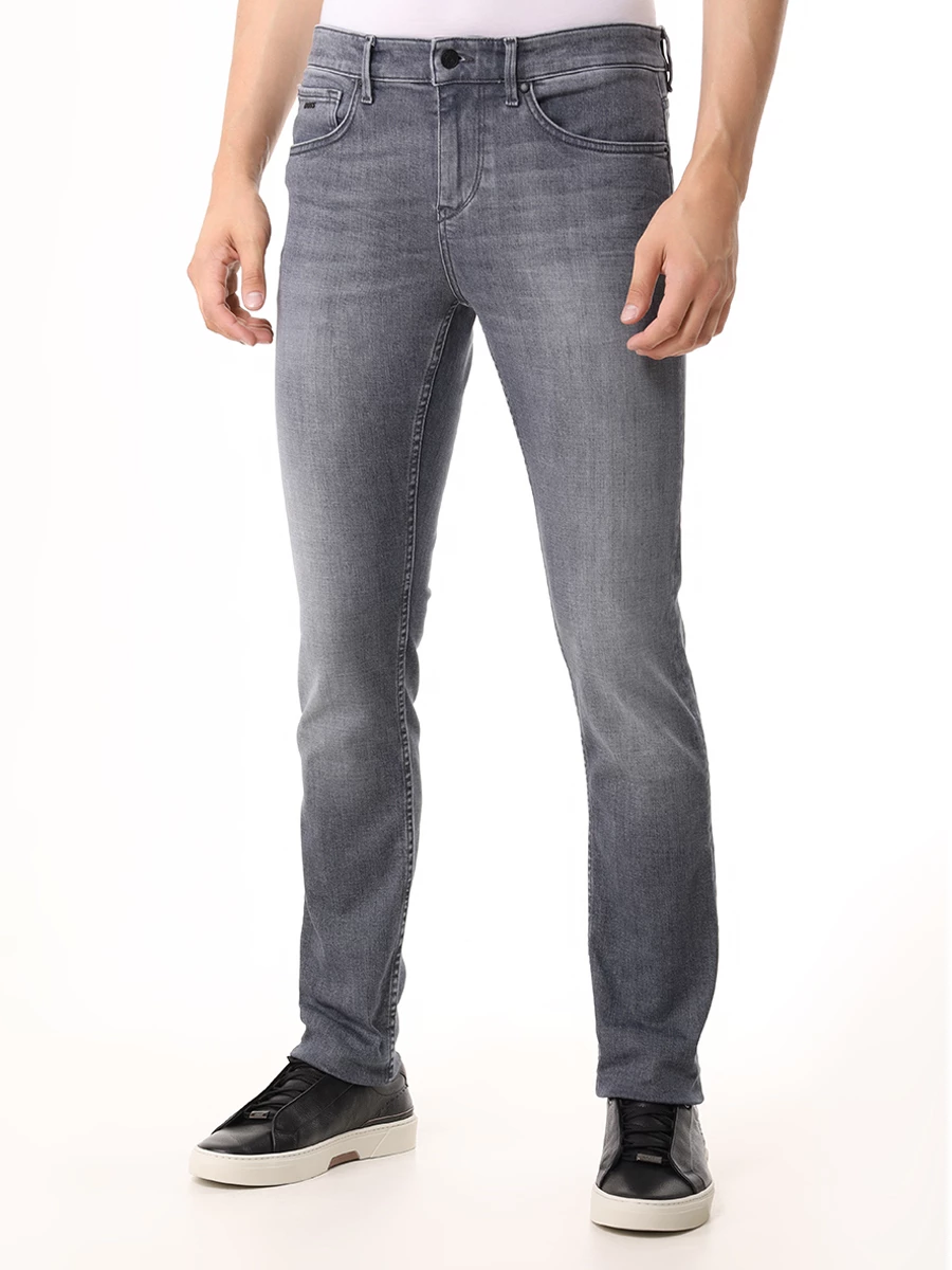 Джинсы Extra Slim Fit хлопковые BOSS 50472023/030 Серый  Фото 4