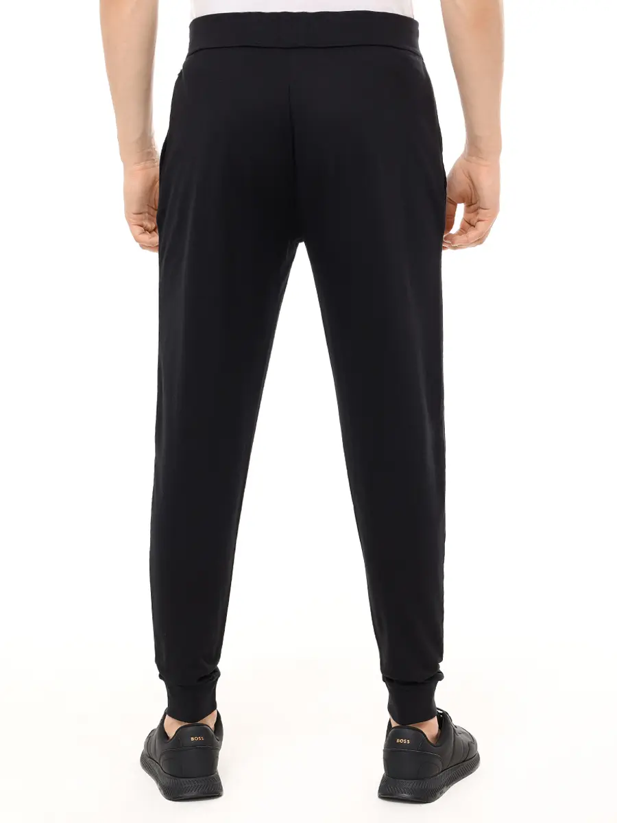Брюки хлопковые BOSS 50521769/001 Черный  Фото 3