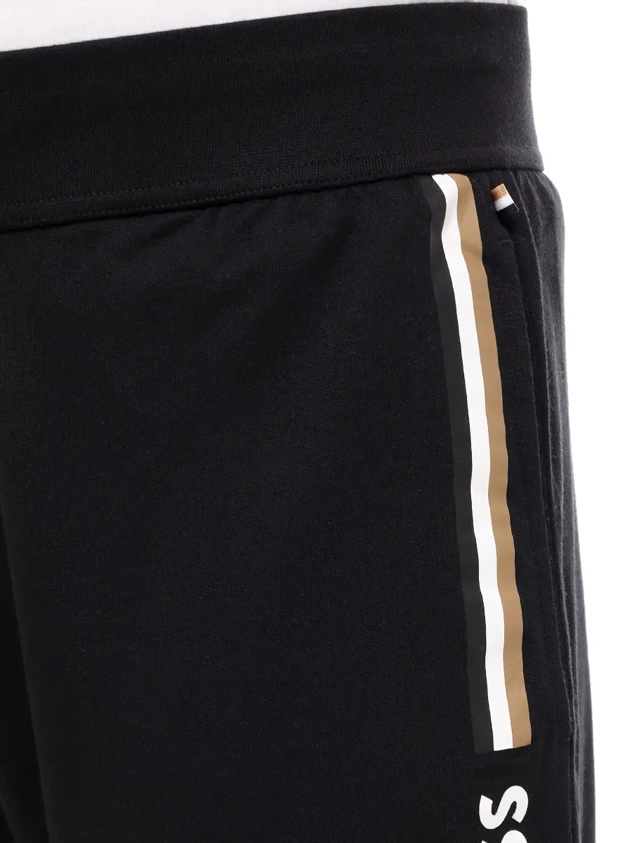 Брюки хлопковые BOSS 50521769/001 Черный  Фото 5