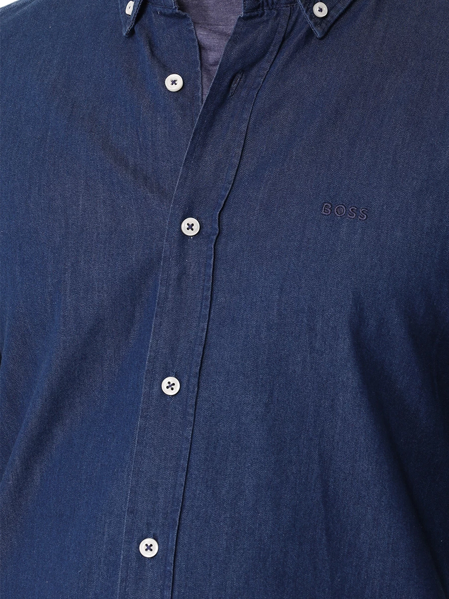 

Рубашка Casual Fit хлопковая, Синий, 50520260/410
