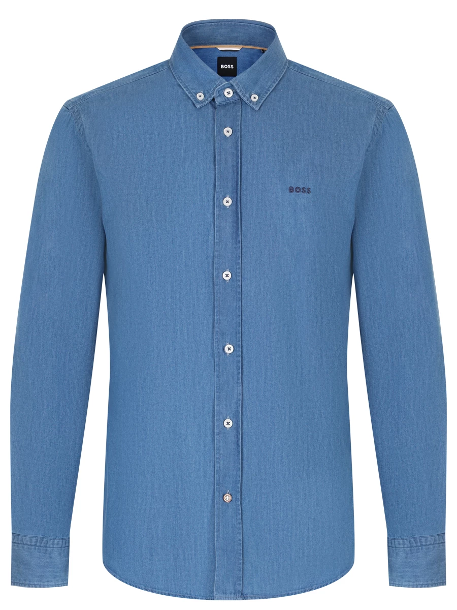 Рубашка Casual Fit хлопковая BOSS 50520260/460 Синий 