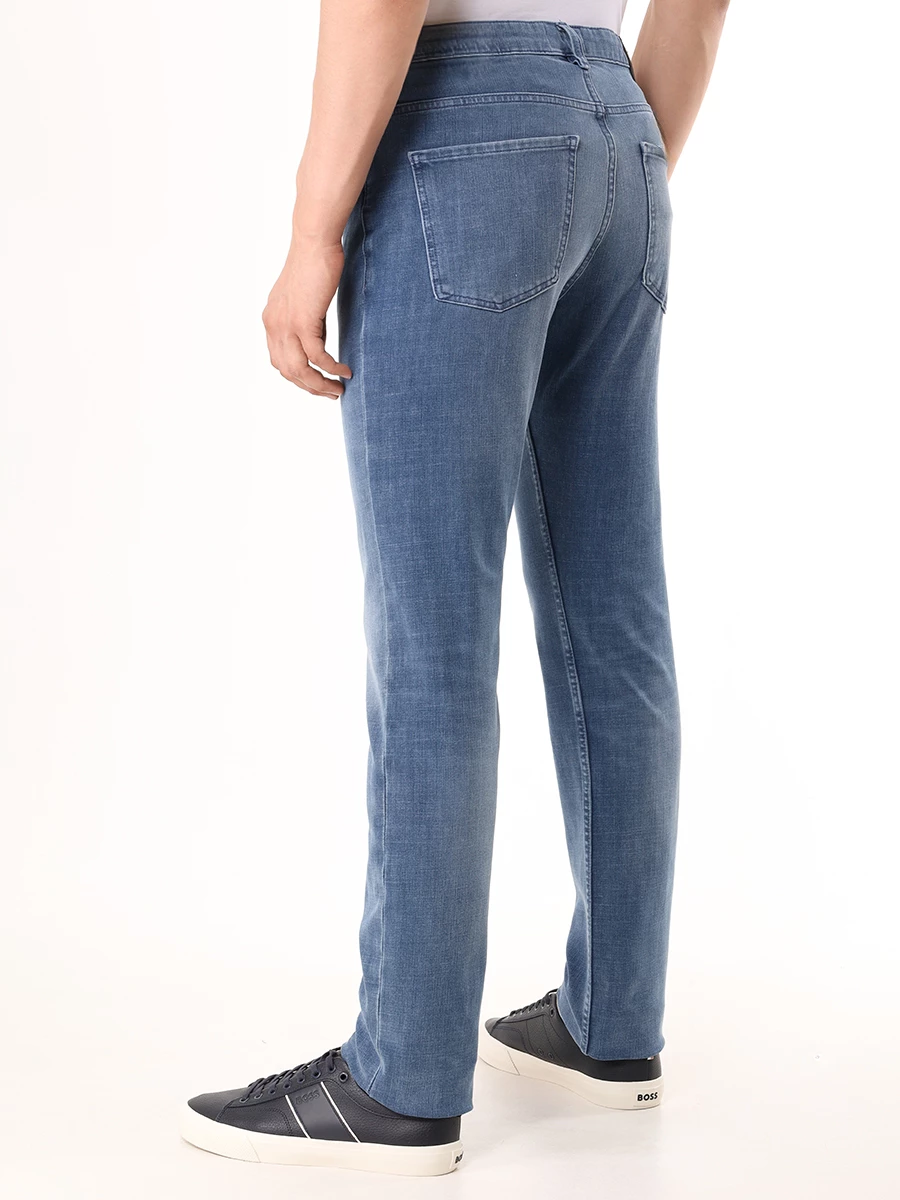 Джинсы Slim Fit хлопковые BOSS 50522492/427 Голубой  Фото 3
