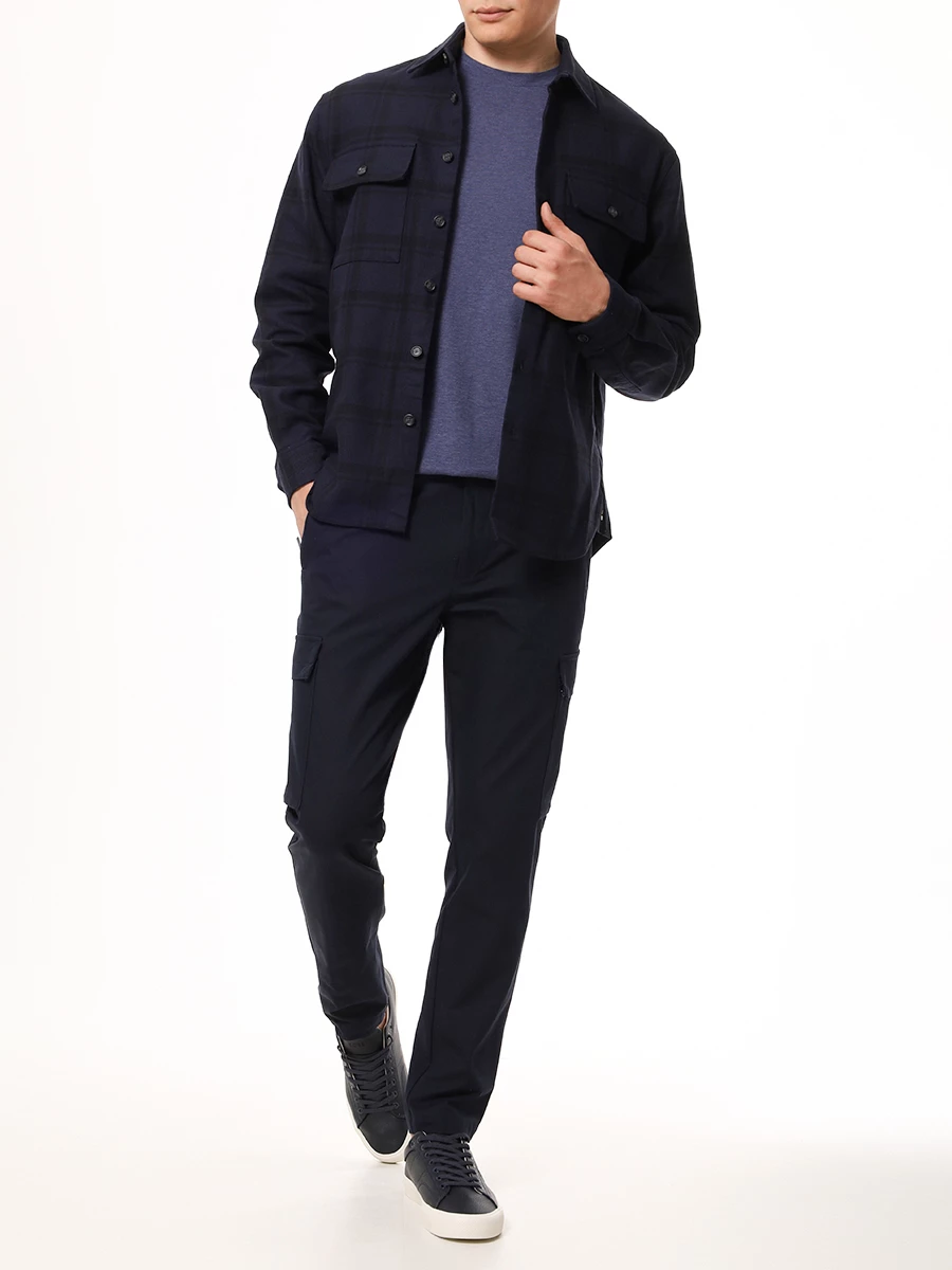 

Рубашка Relaxed Fit хлопковая, Синий, 50520295/404