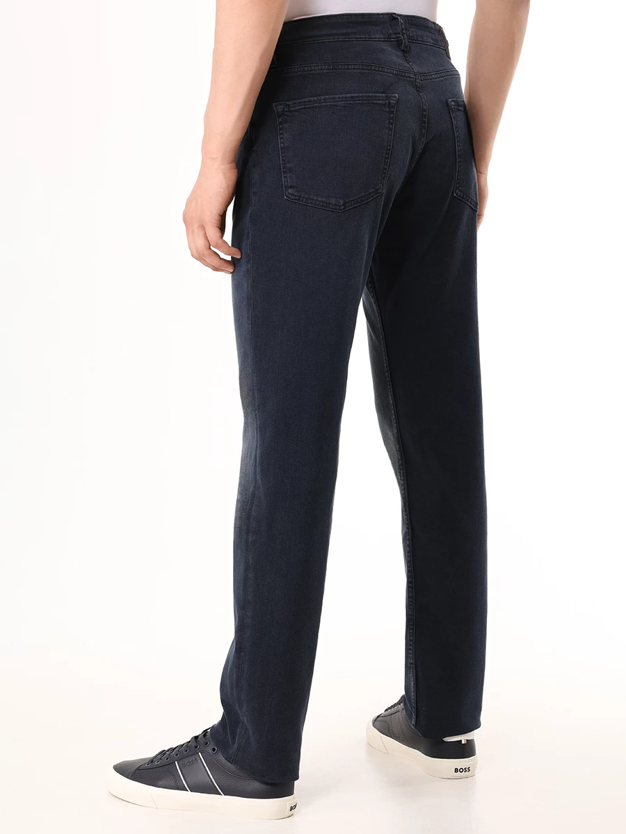 Джинсы Regular Fit хлопковые BOSS 50522489/405 Синий  Фото 3