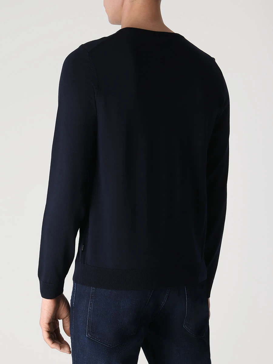 Джемпер шерстяной BOSS 50468239/404 Синий  Фото 3